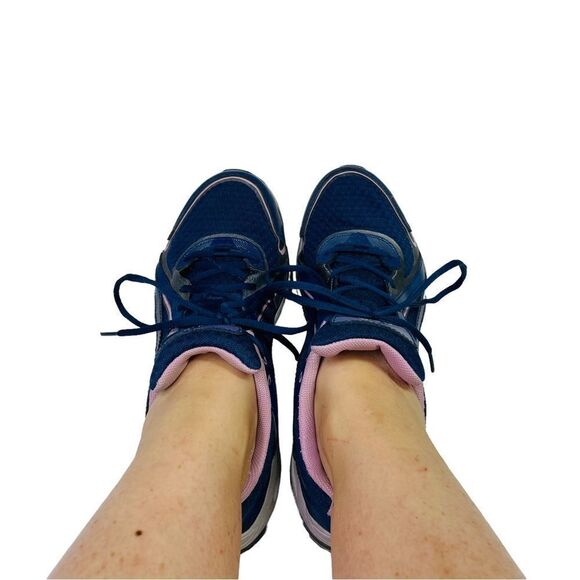 Ryka Navy & Lilac Sky Walk Walking Shoes - Size 7 - Picture 8 of 16